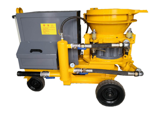 Машина желтого небольшого Shotcrete машины Shotcrete передвижного распыляя