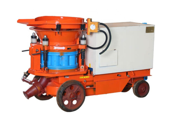 Оранжевая небольшая машина торкретирования насоса Shotcrete 5m3/H с компрессором